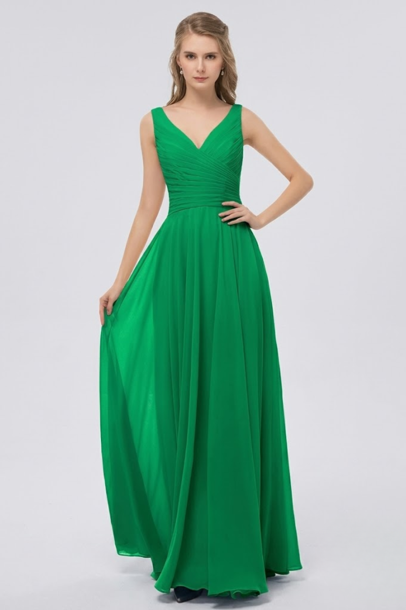 Women's Blush Chiffon Maxi Dress with Bow Detail
