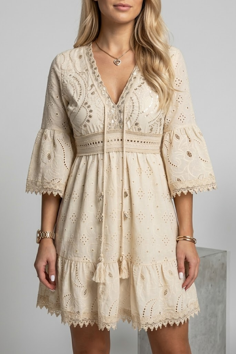 Women's Boho Ibiza Maxi Dress for Summer Holidays