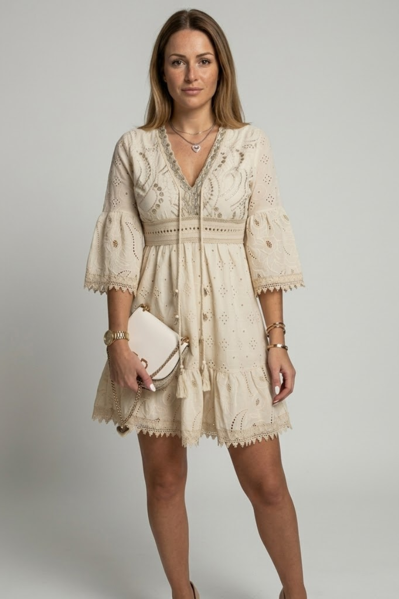 Women's Boho Ibiza Maxi Dress for Summer Holidays