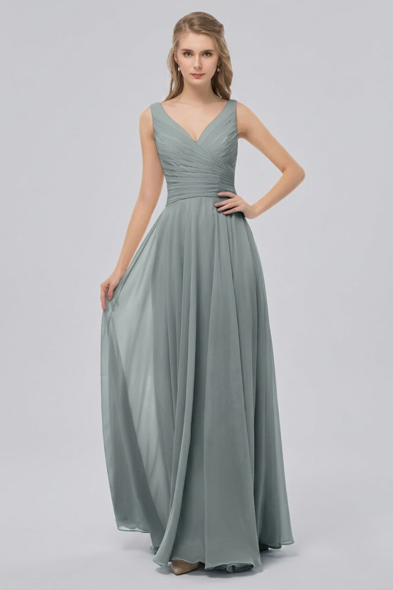 Women's Chiffon Maxi Evening Dress