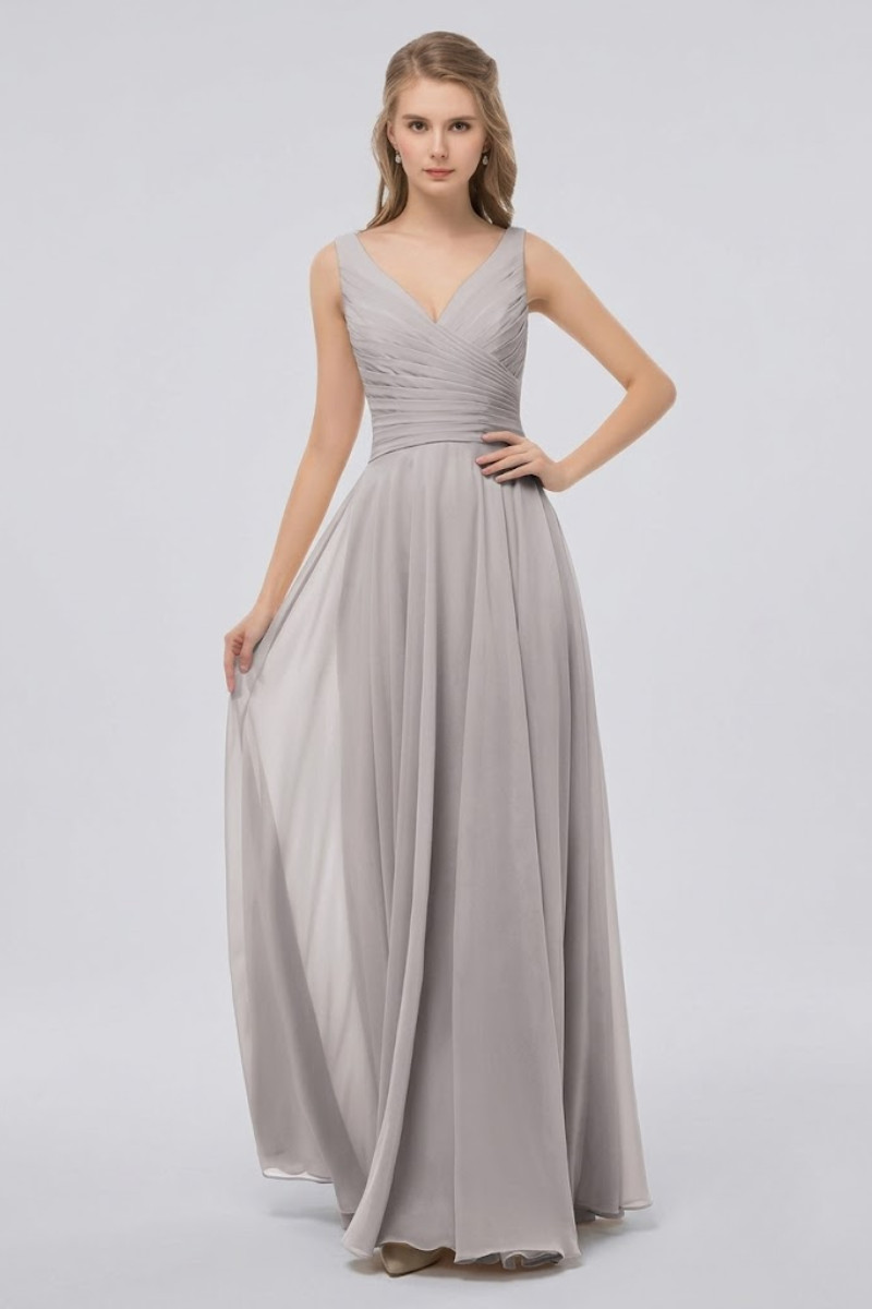Women's Chiffon Maxi Evening Dress