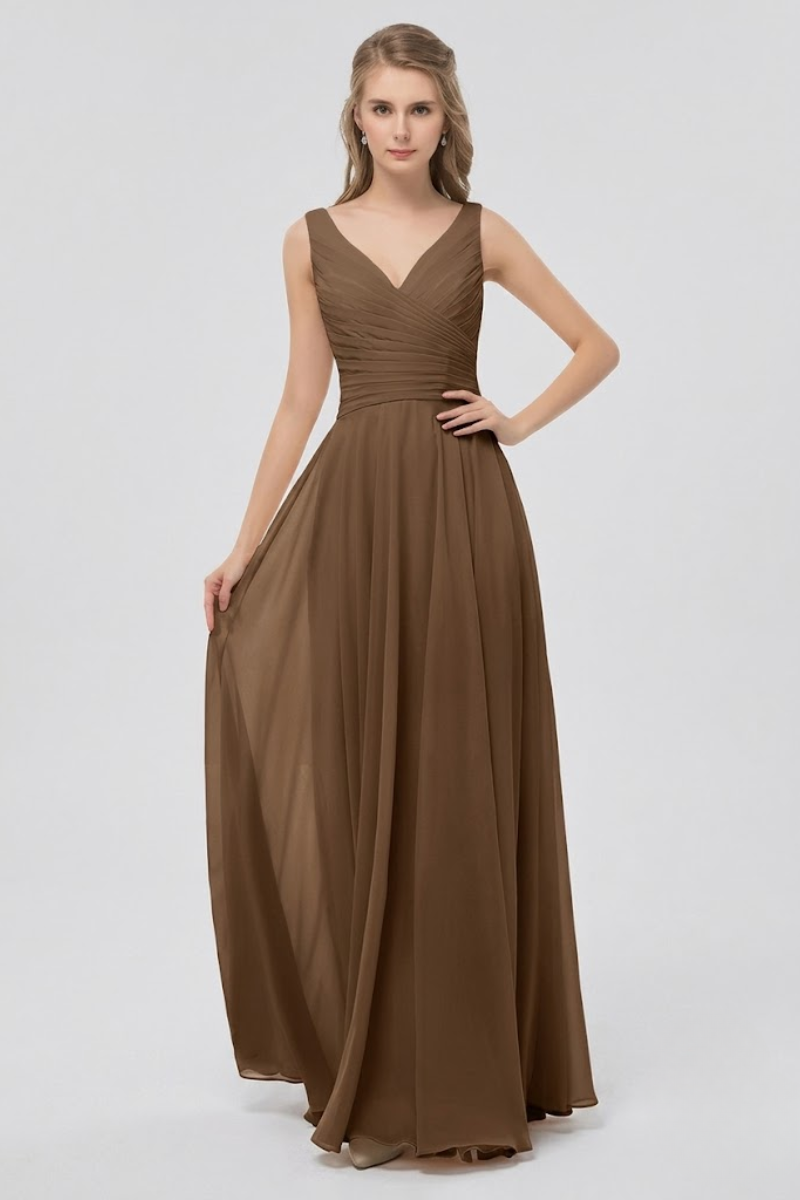 Women's Chiffon Maxi Evening Dress