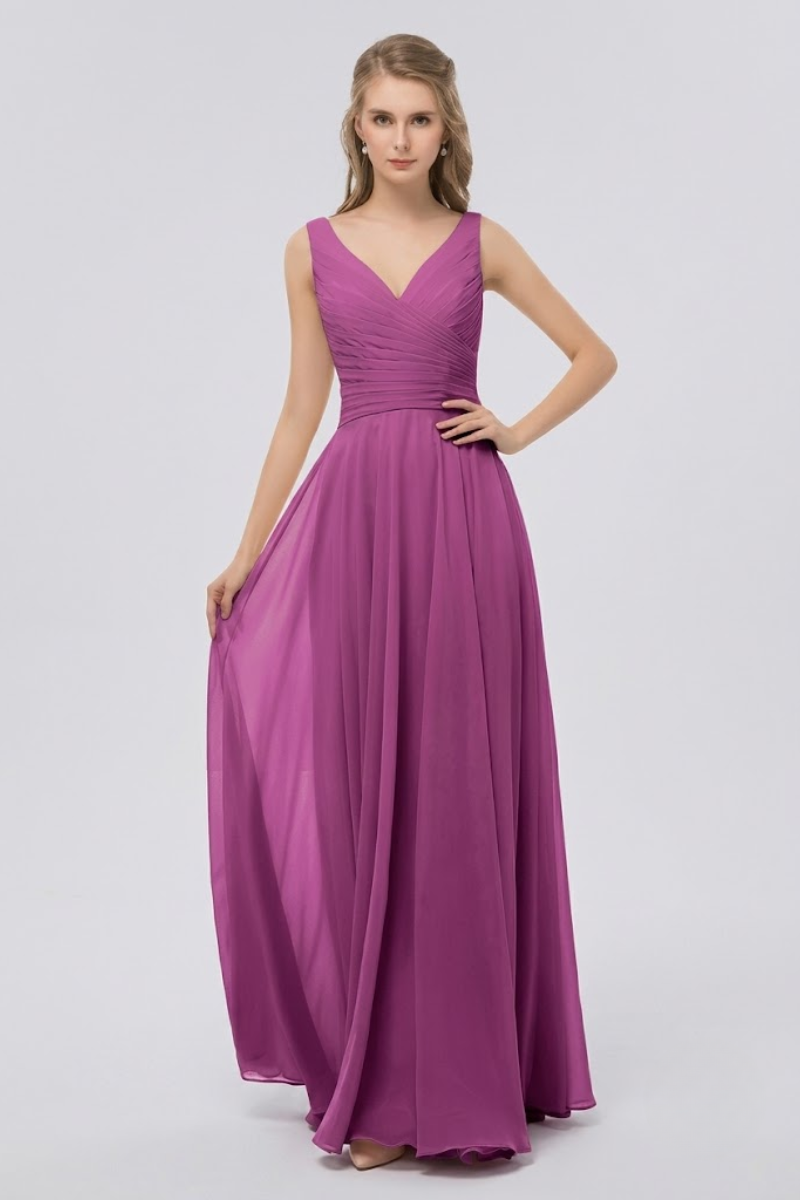 Women's Chiffon Maxi Evening Dress