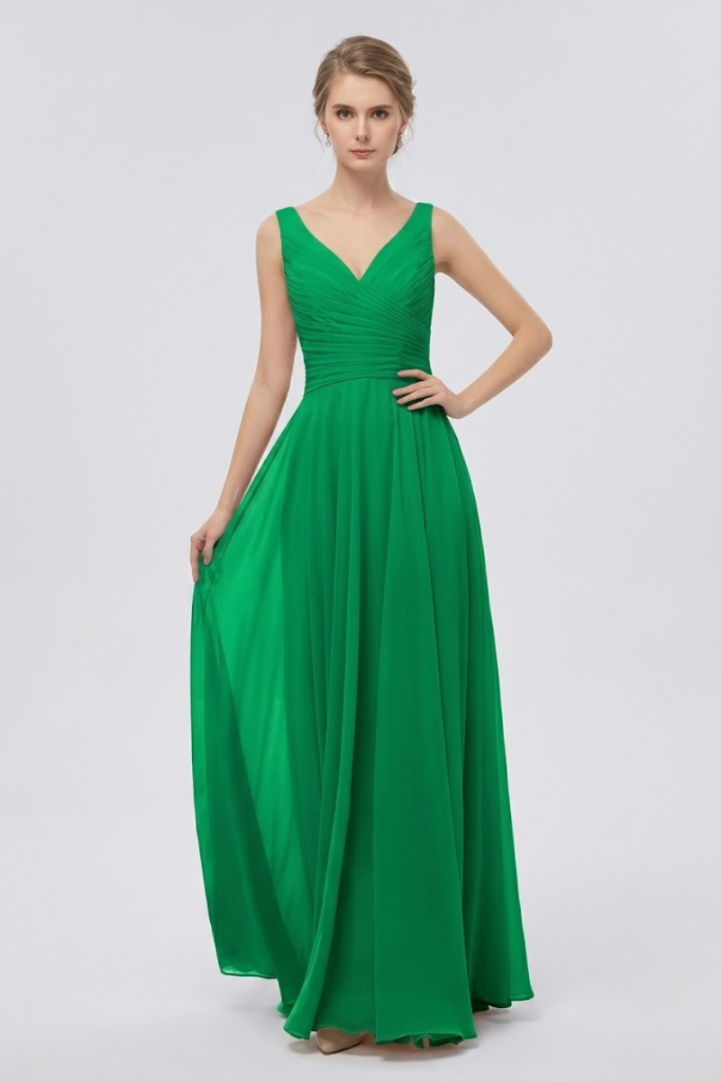 Women's Chiffon Maxi Evening Dress