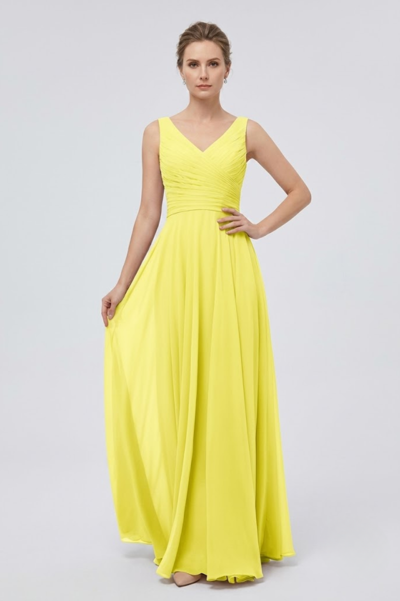 Women's Chiffon Maxi Evening Dress