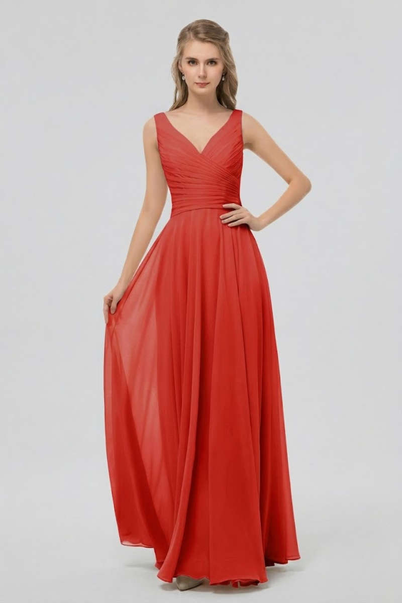 Women's Elegant Chiffon Maxi Dress