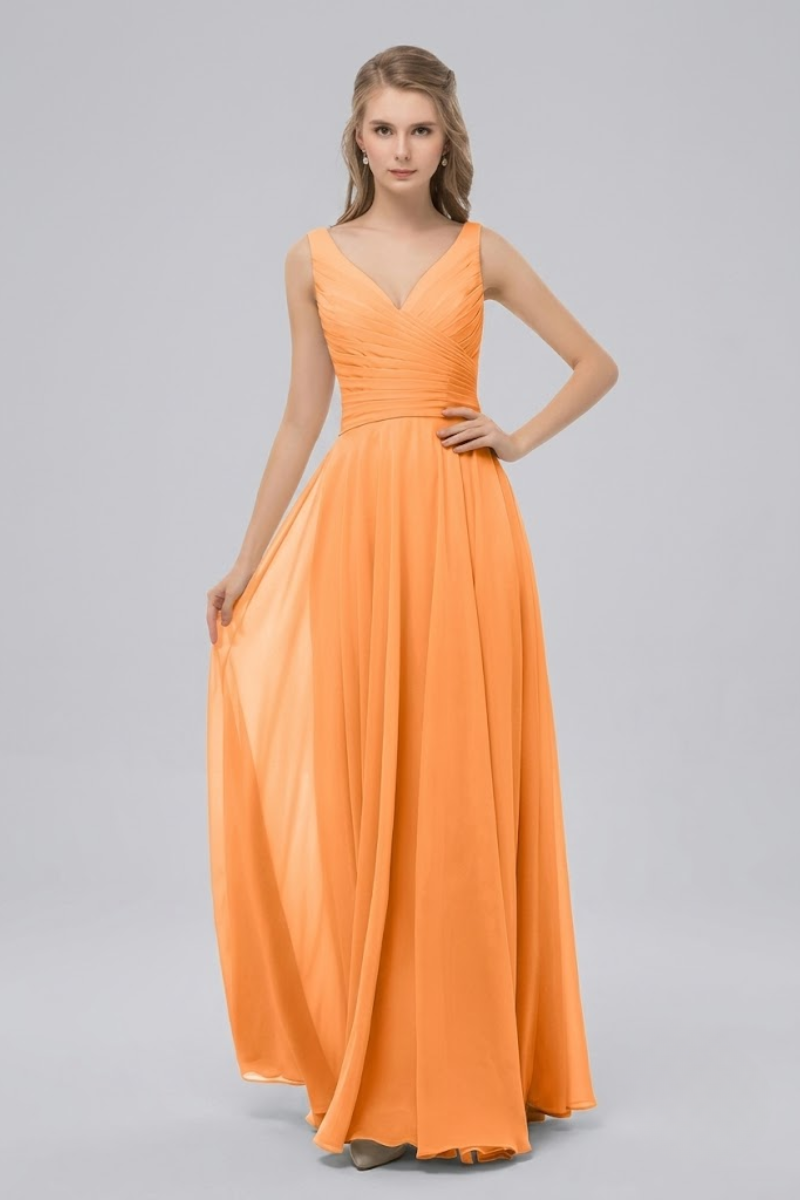 Women's Elegant Chiffon Maxi Dress