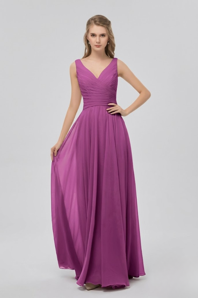 Women's Elegant Chiffon Maxi Dress