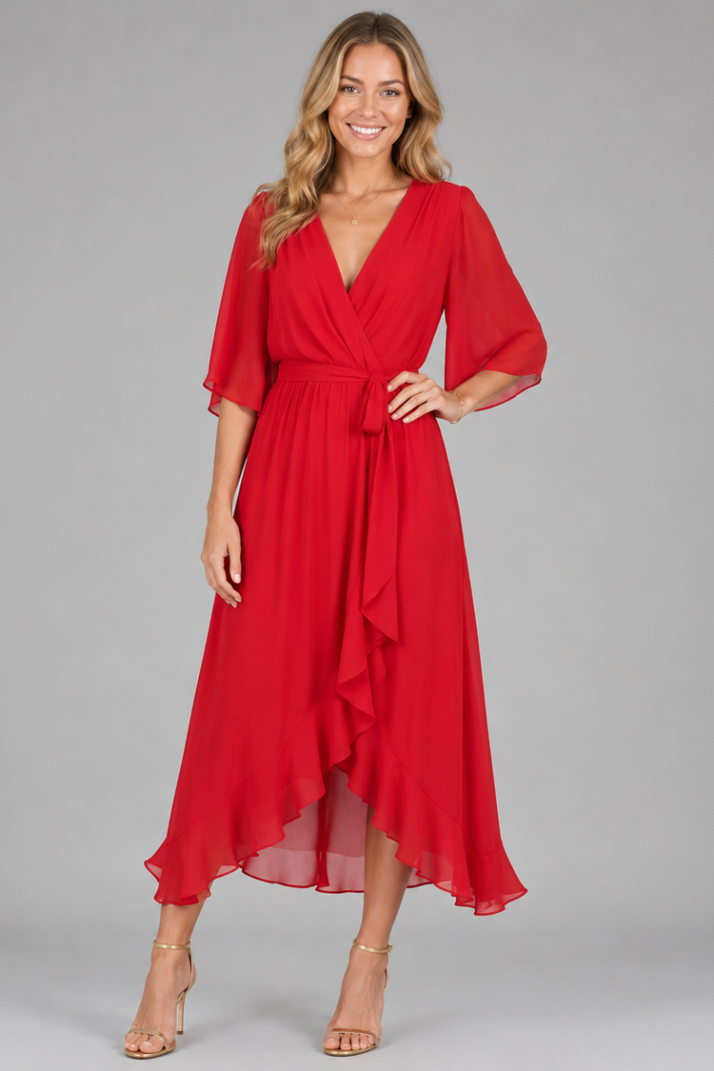 Women's Elegant Chiffon Maxi Evening Dress