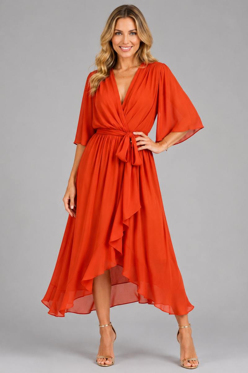 Women's Elegant Chiffon Maxi Evening Dress