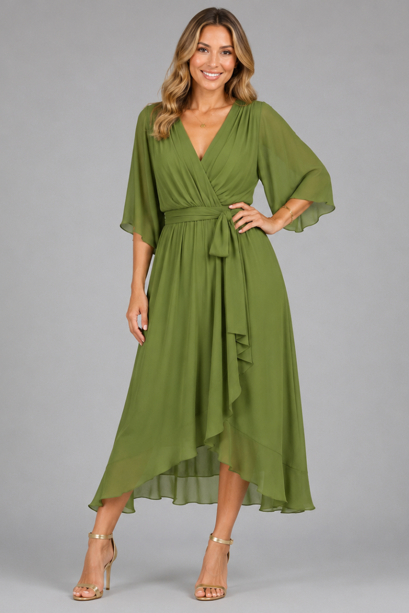 Women's Elegant Chiffon Maxi Evening Dress