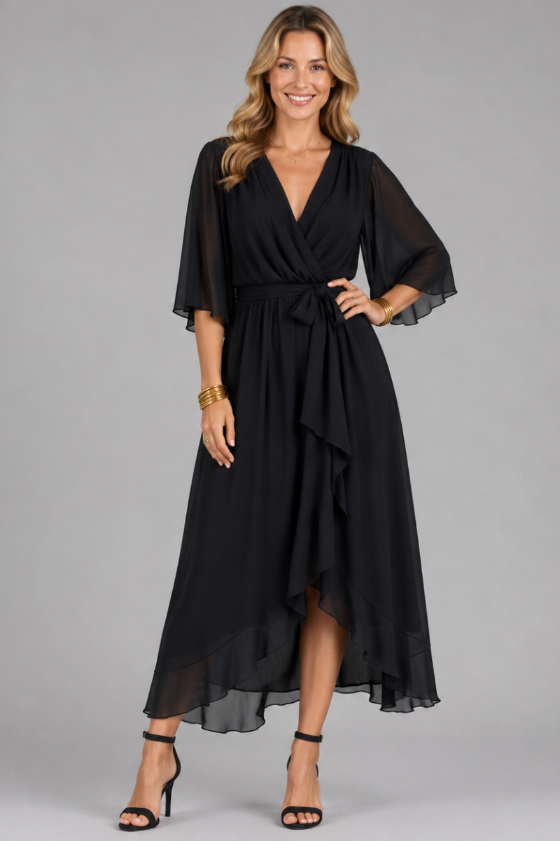 Women's Elegant Chiffon Maxi Evening Dress