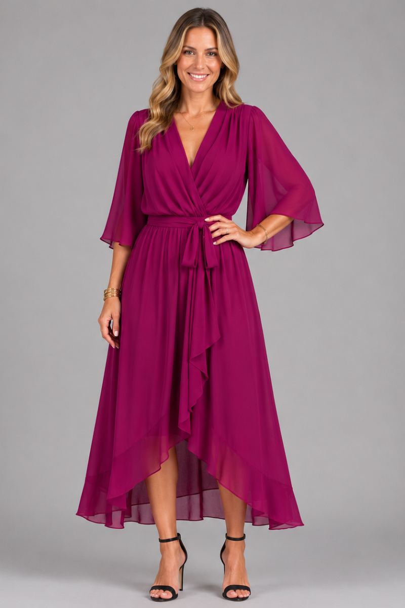 Women's Elegant Chiffon Maxi Evening Dress