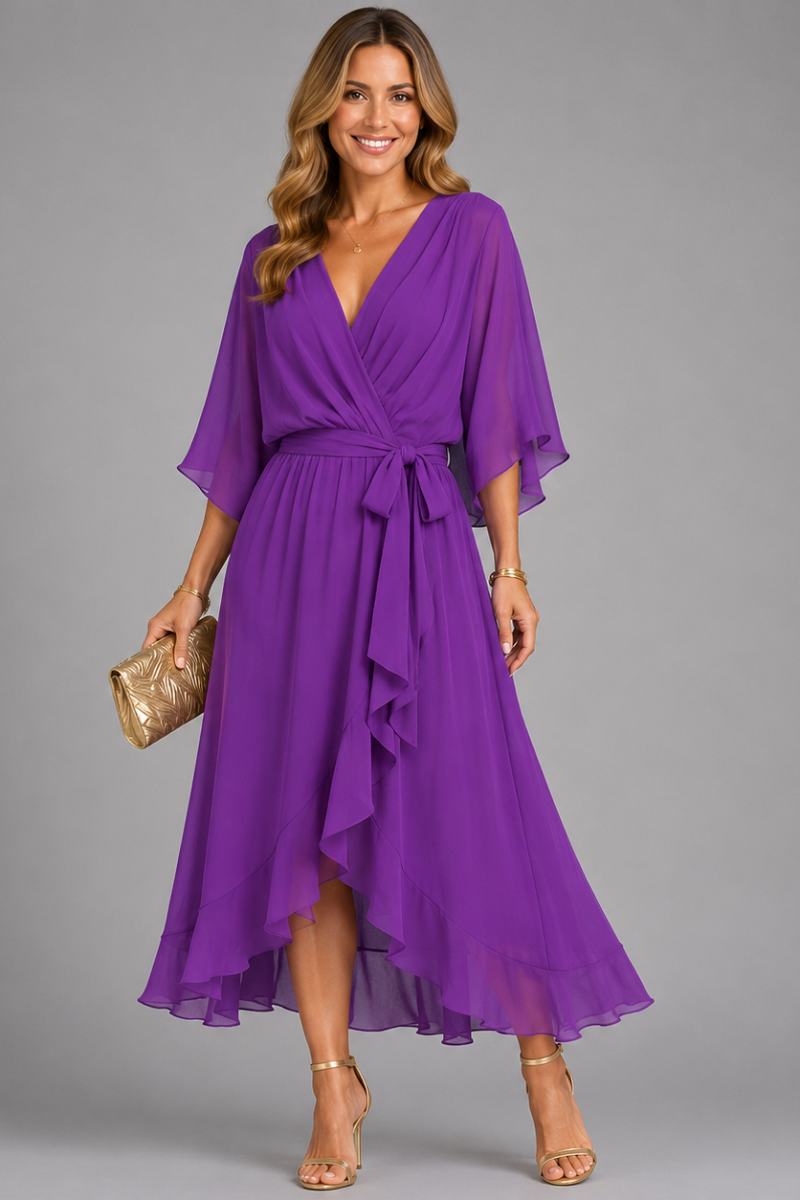 Women's Elegant Chiffon Maxi Evening Dress