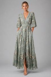 Women's Floral Maxi Dress – Lightweight Long Summer Dress