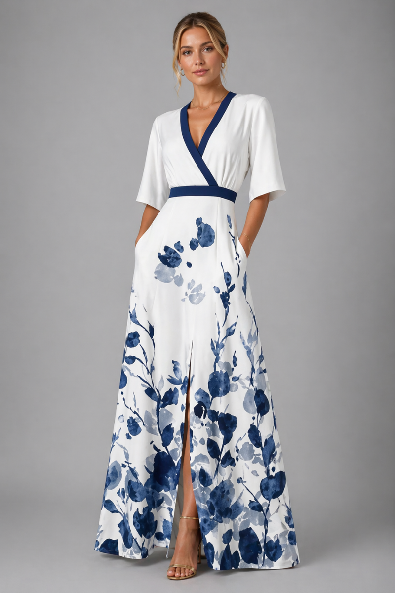 Women's Floral Maxi Dress – Lightweight Long Summer Dress