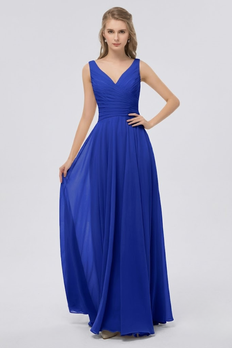 Women's Full Length Chiffon Maxi Dress