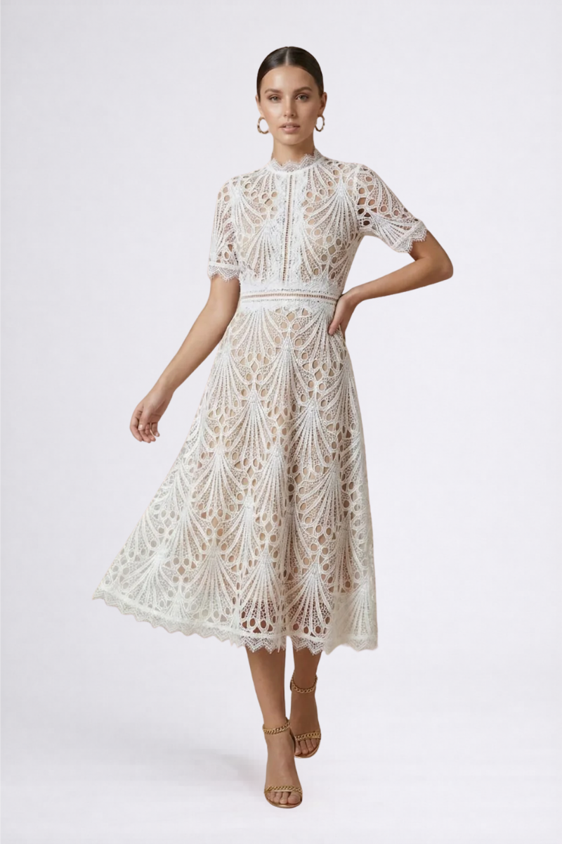 Women's Lace Midi Dress