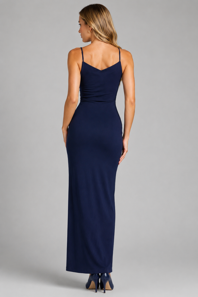 Damen Ärmelloses Bodycon Maxikleid mit seitlichem Schlitz