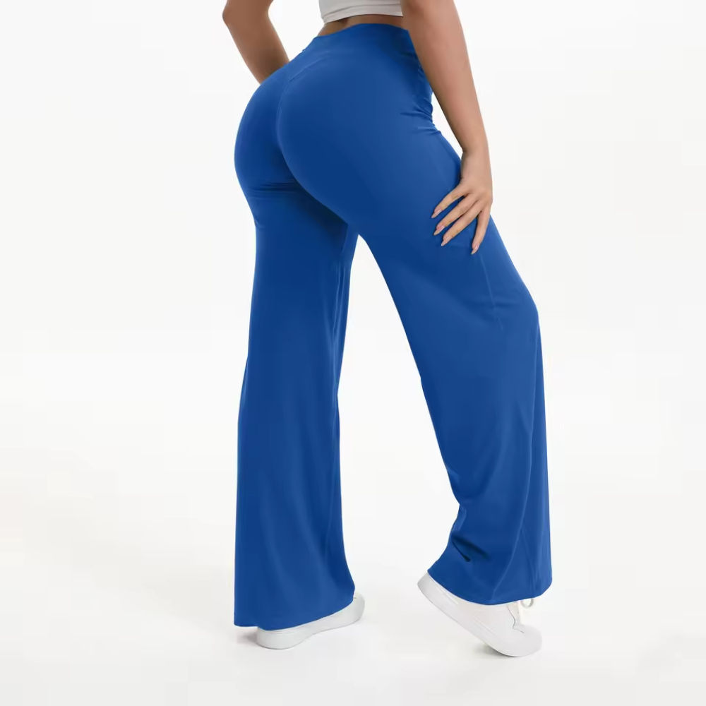Mid Waisted Straight Leg Yoga Pants for Women – Workout Leggings Activewear