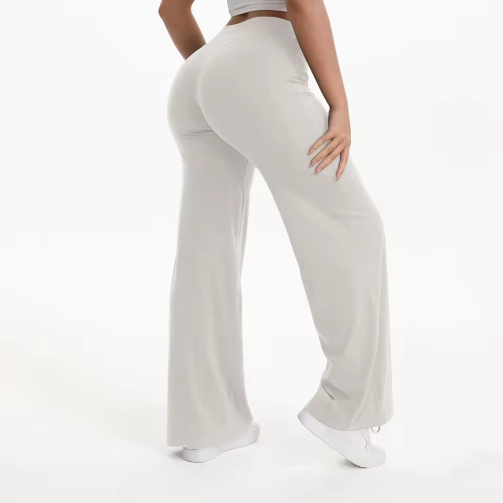Mid Waisted Straight Leg Yoga Pants for Women – Workout Leggings Activewear