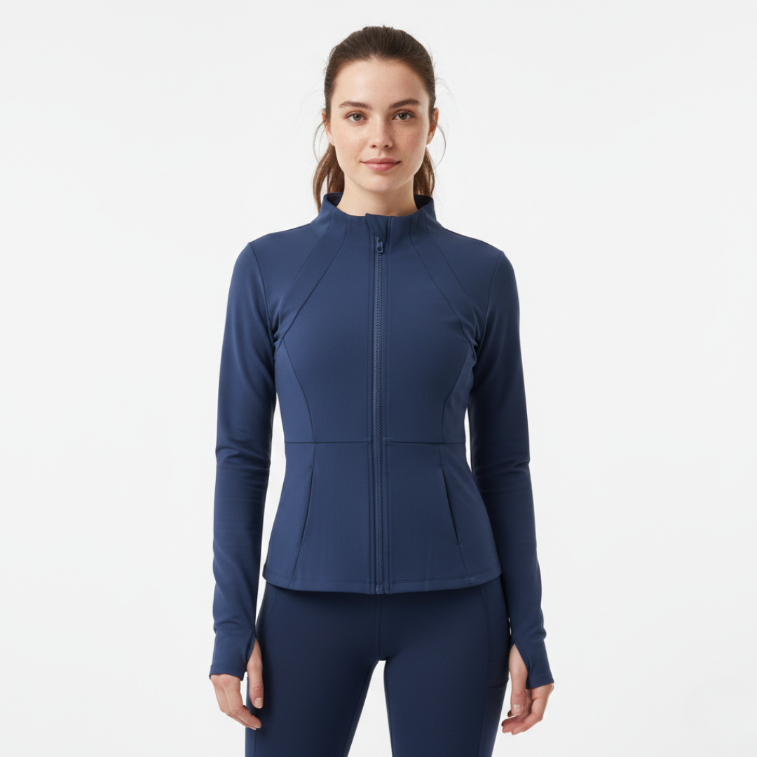 Women’s Lightweight Gym Pullover Jacket – Long Sleeve Training Top for Yoga and Running