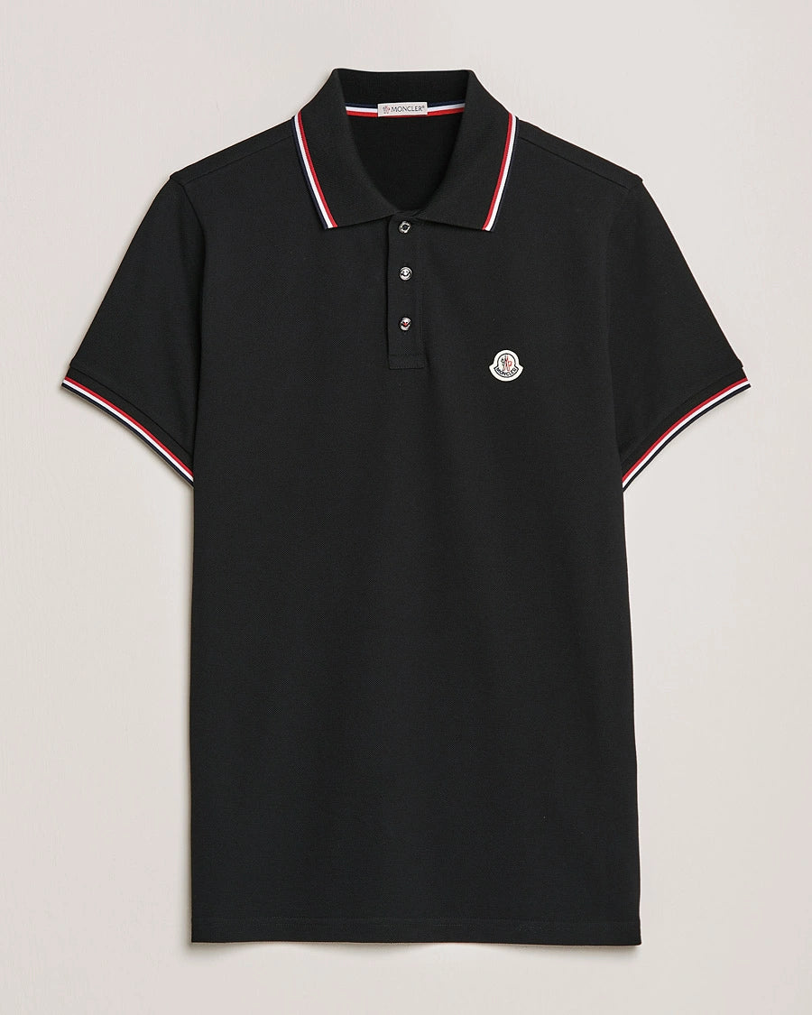 Moncler Regular-fit polo shirt in cotton piqué with logo