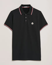 Moncler Regular-fit polo shirt in cotton piqué with logo
