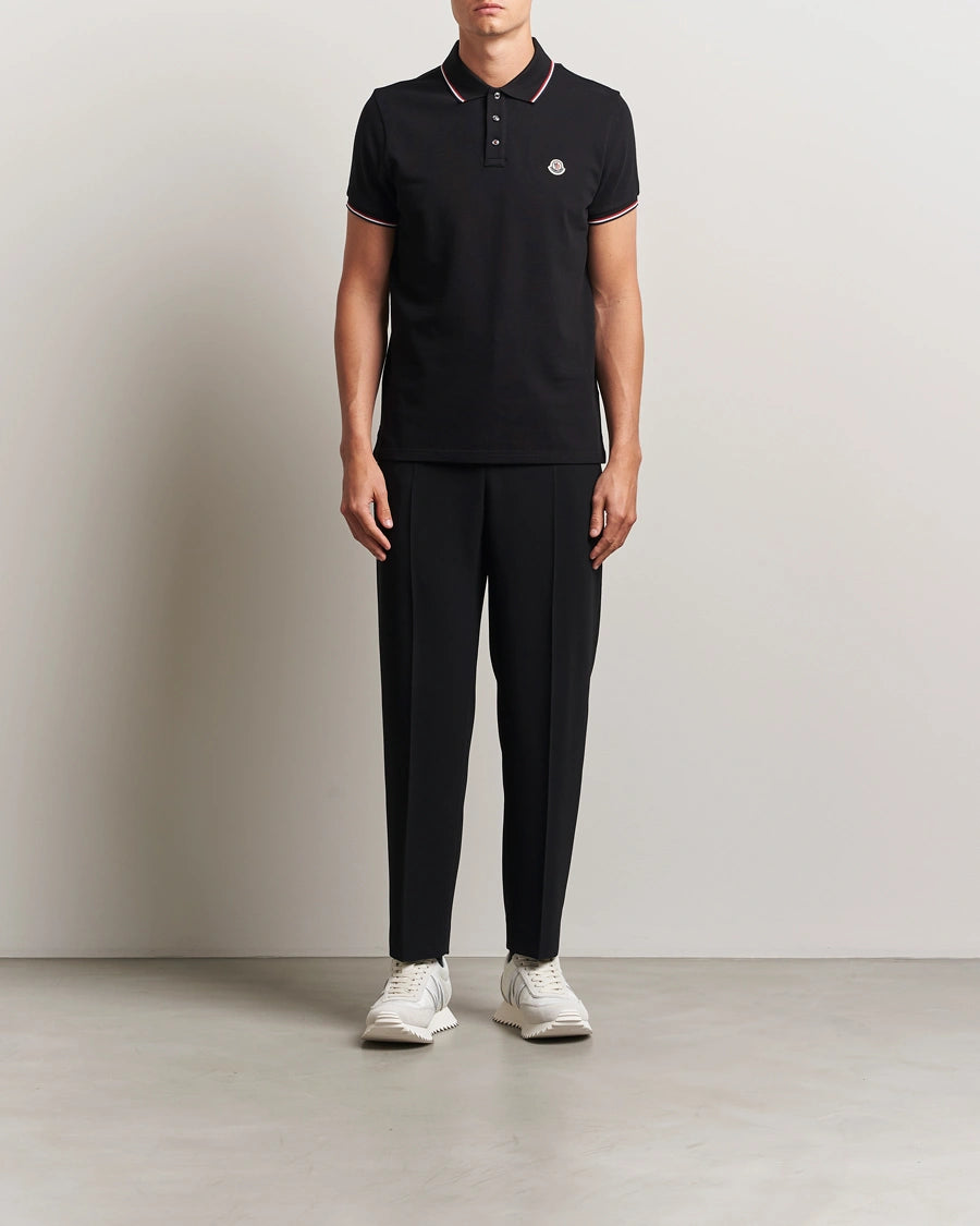 Moncler Regular-fit polo shirt in cotton piqué with logo