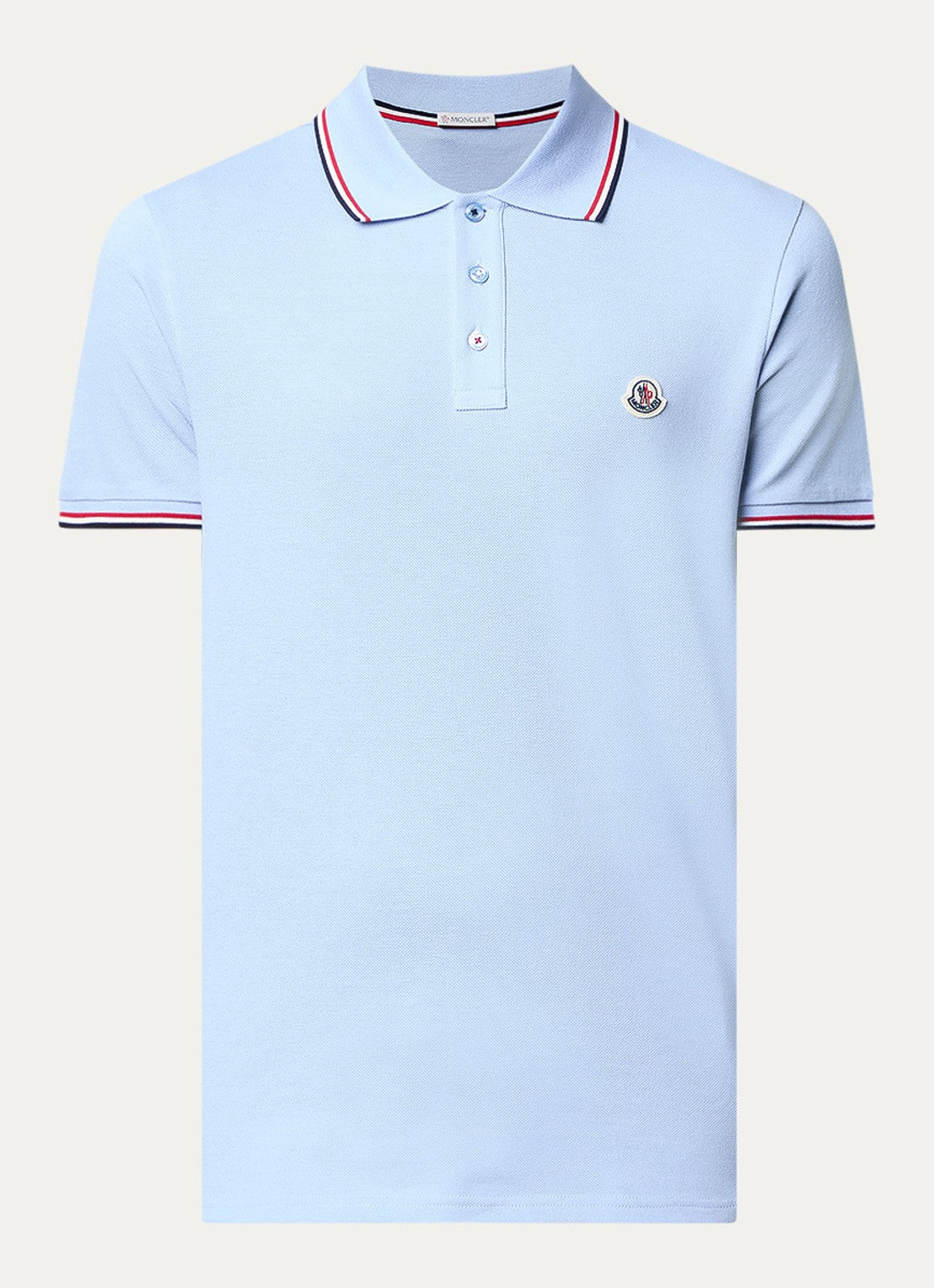 Moncler Regular-fit polo shirt in cotton piqué with logo