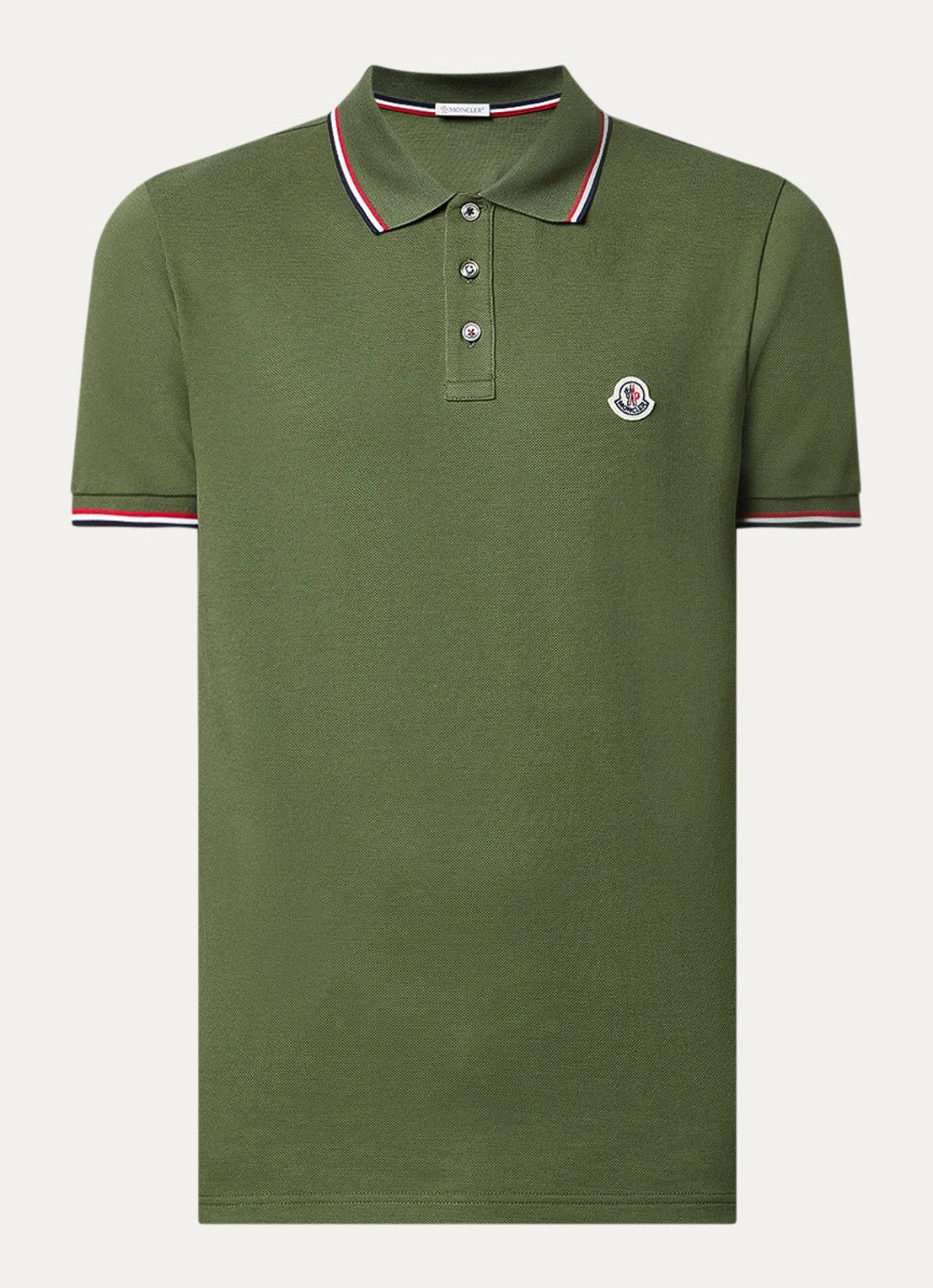 Moncler Regular-fit polo shirt in cotton piqué with logo
