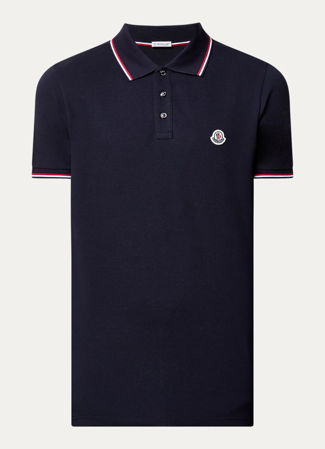 Moncler Regular-fit polo shirt in cotton piqué with logo
