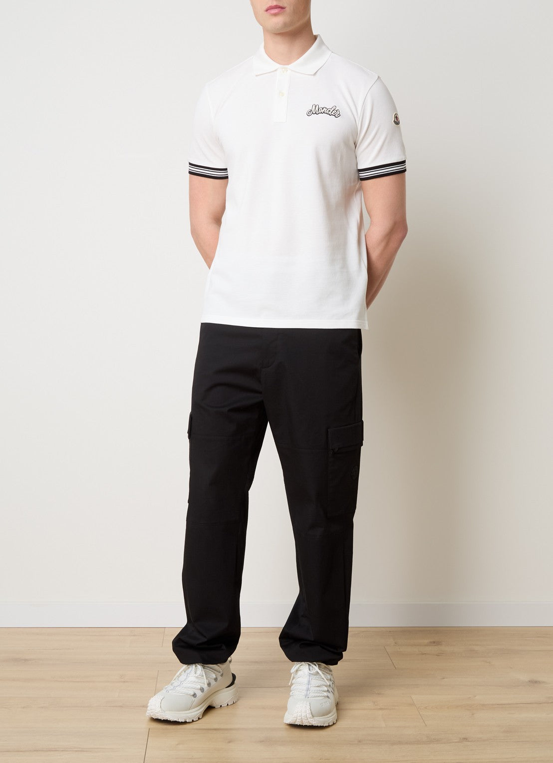 Moncler Men's Logo-Embroidered Polo Shirt