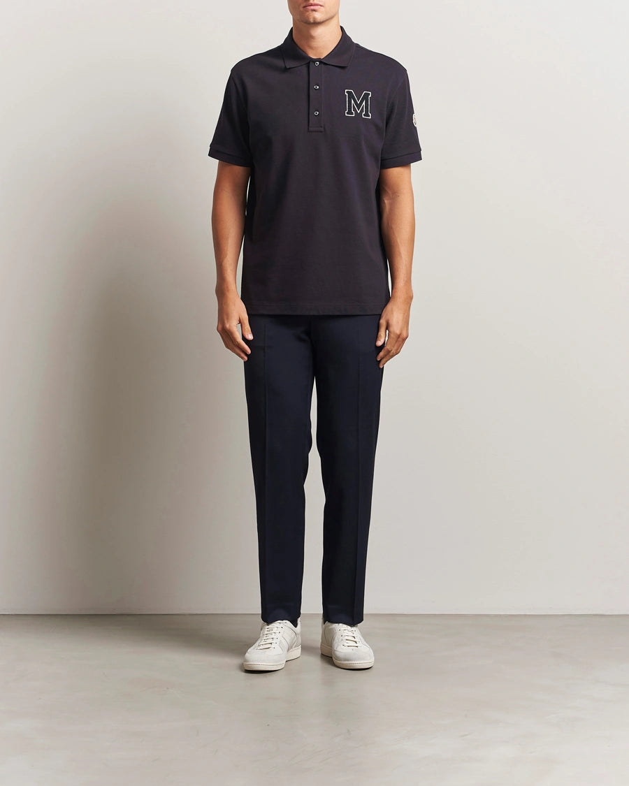 Moncler Men's M Monogram Cotton Piqué Polo Shirt