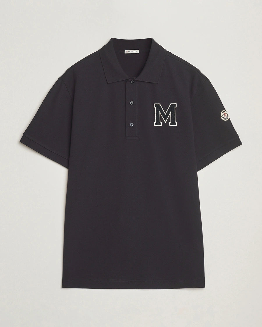 Moncler Men's M Monogram Cotton Piqué Polo Shirt