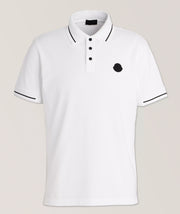 Moncler Men's Logo Patch Cotton Polo Shirt