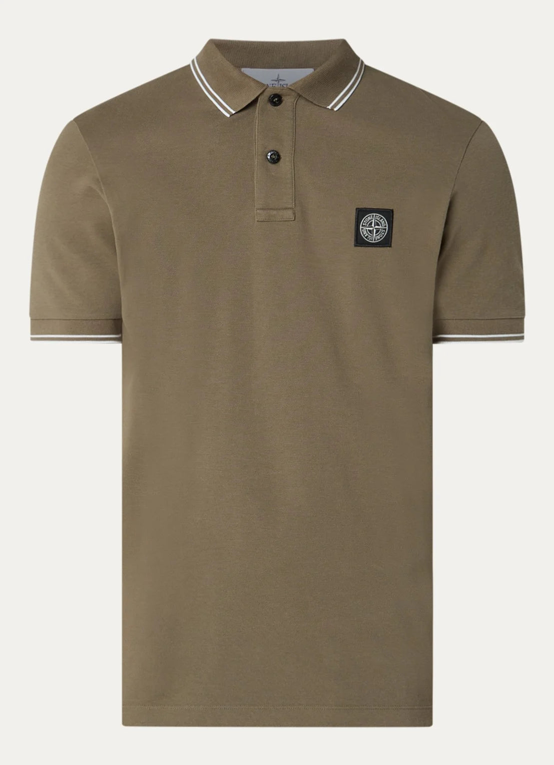 Stone Island S0018 Regular Fit Polo Shirt with Logo Embroidery