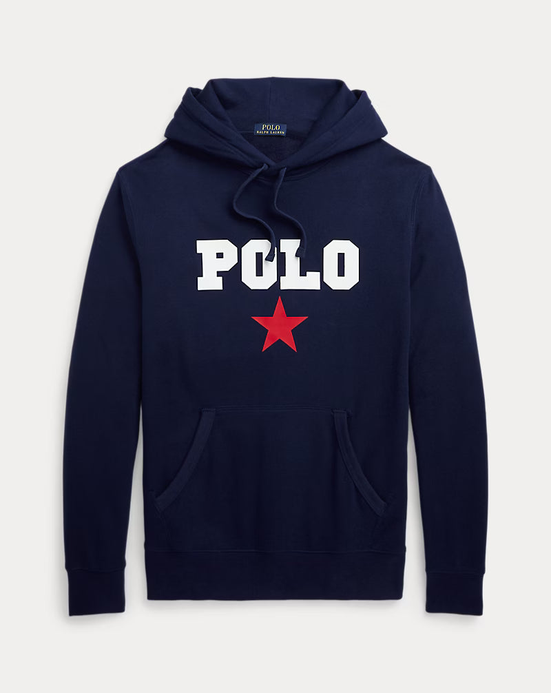Polo Ralph Lauren Star Graphic Lettering Fleece Hoodie