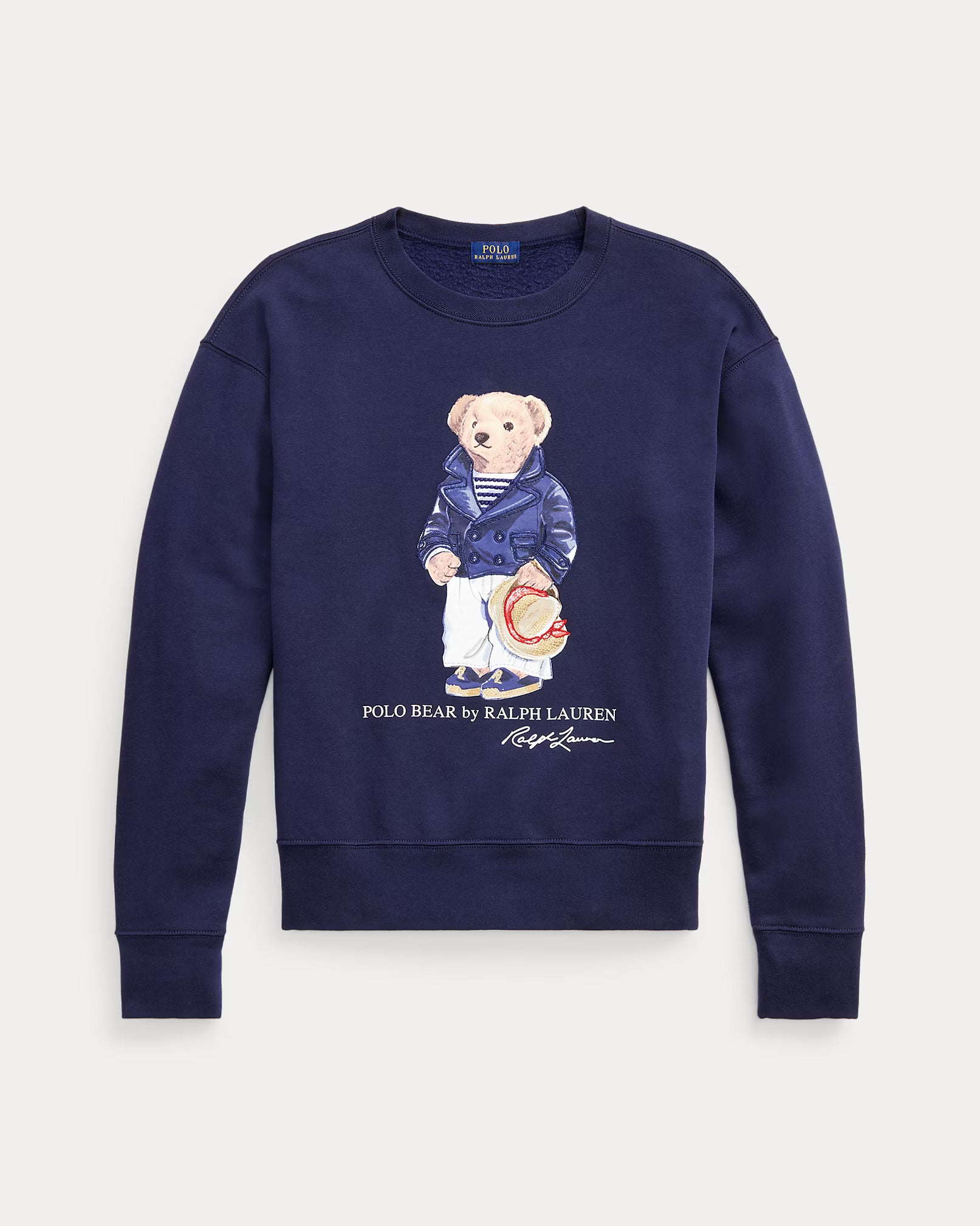 Polo Ralph Lauren Polo Bear Cotton-Blend Fleece Sweatshirt Navy Blue